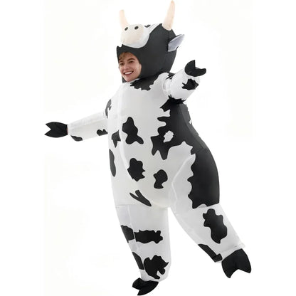 Adult Black Cow Inflatable Costume