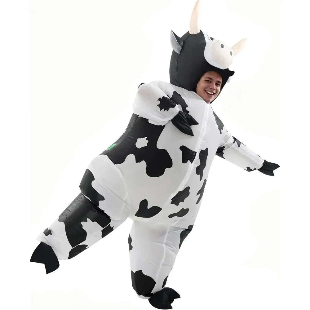 Adult Black Cow Inflatable Costume