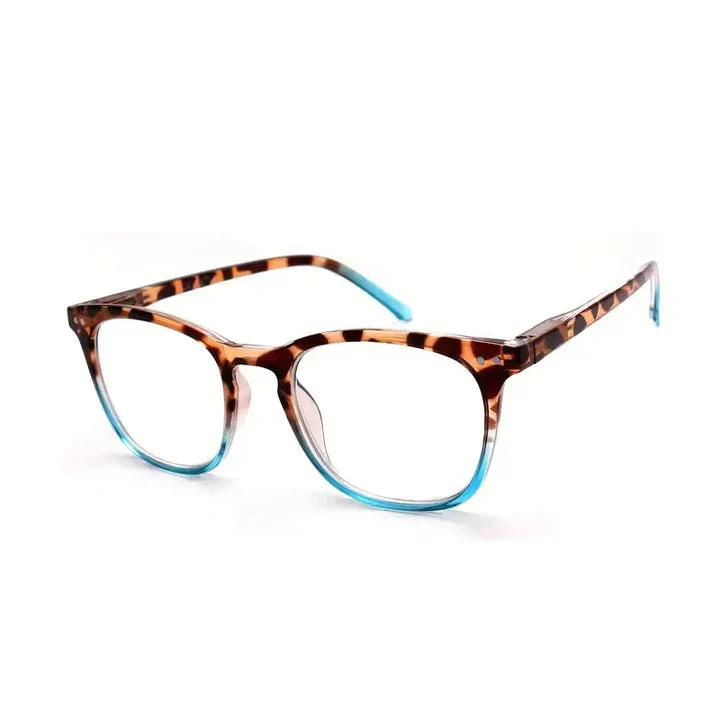 Women’s Sexy Leopard Print Reading Glasses Blue / ’ + 1.00 40-45 Year Of Age