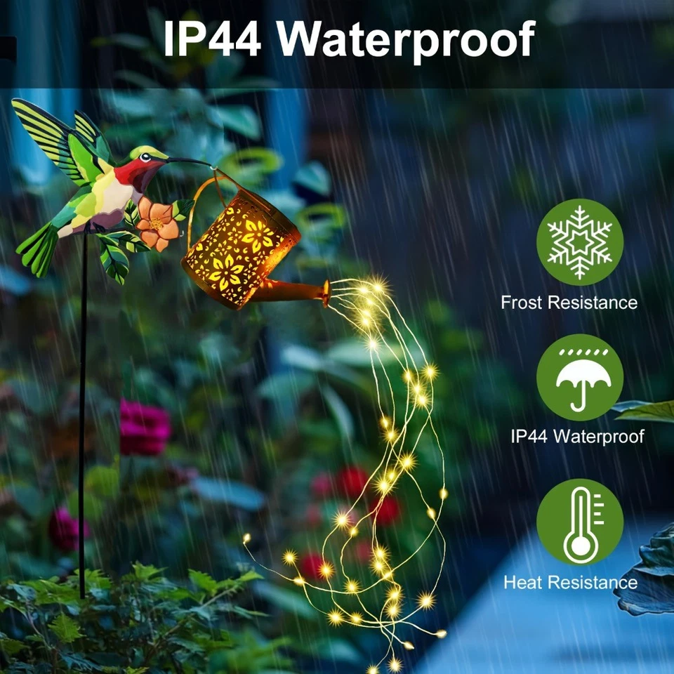Solar Pathway Light with Automatic Dusk Sensor and 14-Hour Runtime
