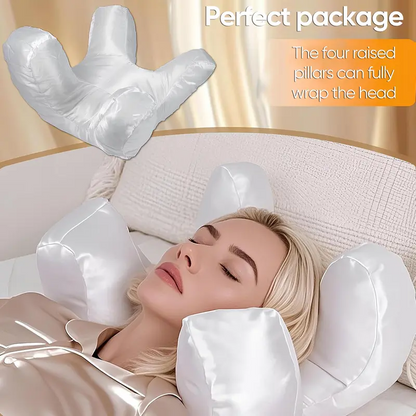 Face Massage Pillow with Raised Pillars and Removable Pillowcase, Polyester Filling for Side Sleepers