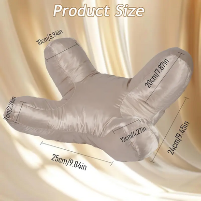 Face Massage Pillow with Raised Pillars and Removable Pillowcase, Polyester Filling for Side Sleepers