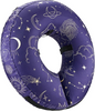 Inflatable Pet Recovery Collar with Inner Loop System and Adjustable Air Pressure, Large Blue