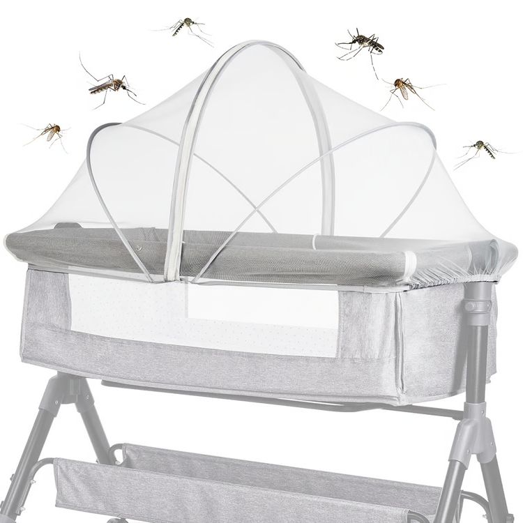 Foldable Mosquito Net for Cribs and Bassinets with Pop Up Mesh Design