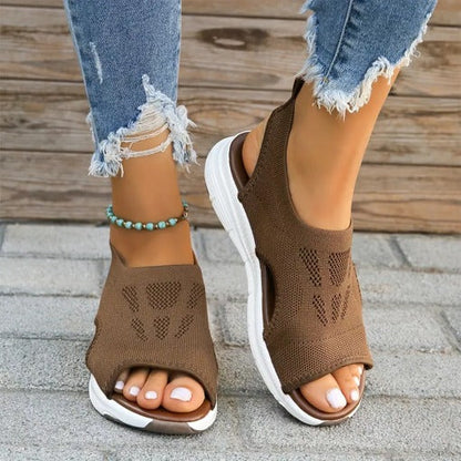 Women's Sport Sandals with Memory Foam Footbed and Mesh Upper, Slip-On Design