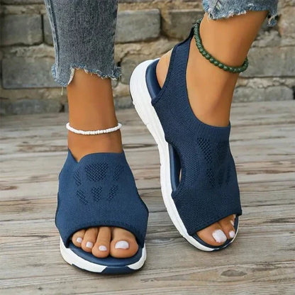 Women's Sport Sandals with Memory Foam Footbed and Mesh Upper, Slip-On Design