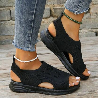Women's Sport Sandals with Memory Foam Footbed and Mesh Upper, Slip-On Design