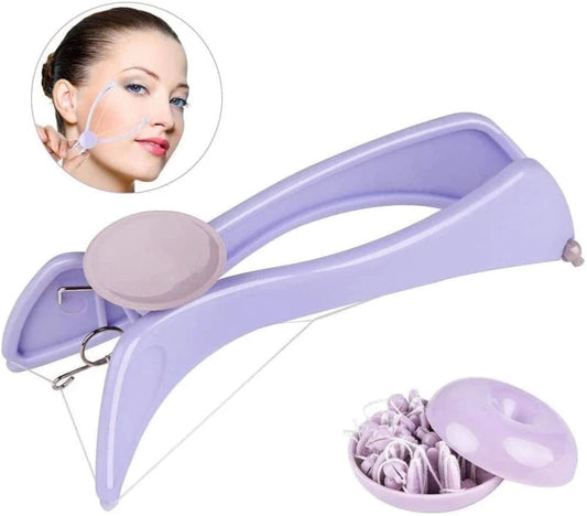 Facial Hair Removal Threading Tool with Rotating Coil System and Portable Design