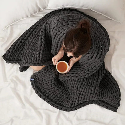Weighted Blanket 3.3 lbs with Breathable Fabric and Machine Washable, 39x47in