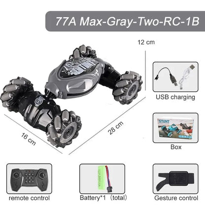 Turbo Drive Rc| The Ultimate Stunt Car Experience Gray