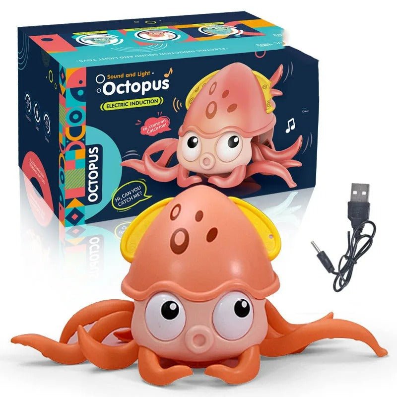 Kids Induction Escape Crawling Crab Toy - Baby Electronic Musical Octopus & Crab Toys