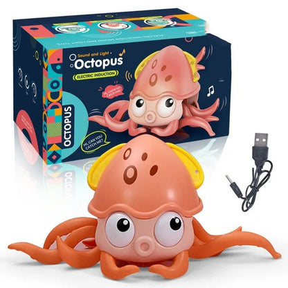 Kids Induction Escape Crawling Crab Toy - Baby Electronic Musical Octopus & Crab Toys