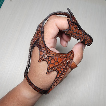 Leather Hand Dragon Bracelet