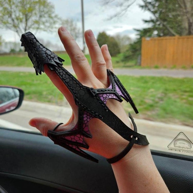 Leather Hand Dragon Bracelet