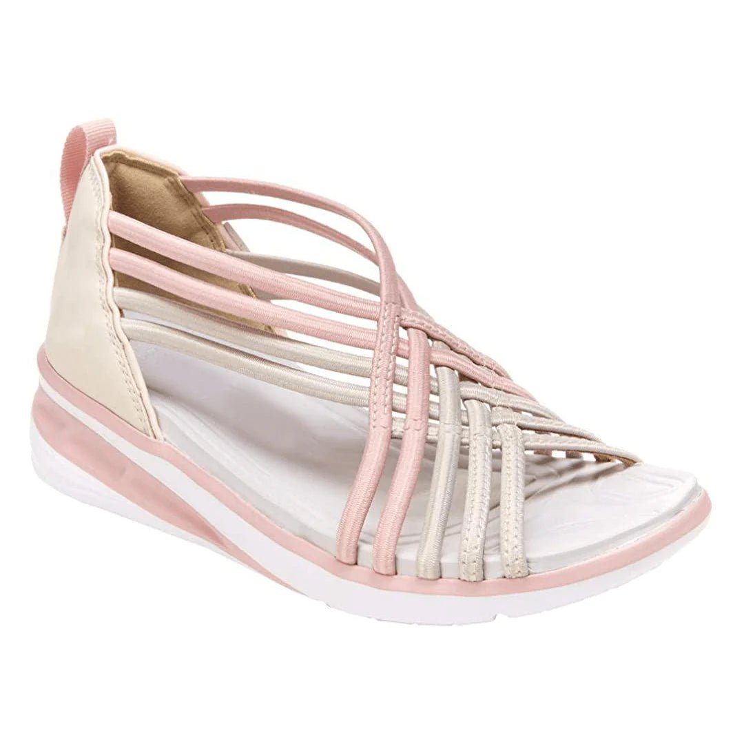 Cassandra Women’s Braided Wedge Sandals Pink / 2.5 Fashion