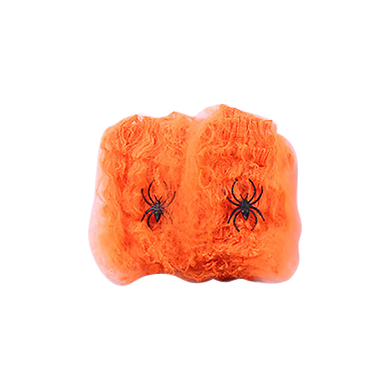 Webovers Halloween Super Stretch Spider Web Orange Decor