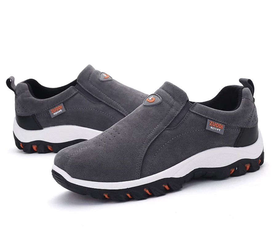 Men’s Orthopedic Walking Shoes Comfortable Anti-Slip Sneakers 9.5 / Gray