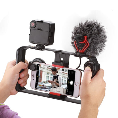 Smartphone Video Rig Stabilizer With Light