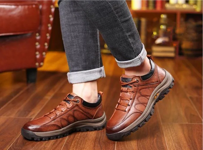 Men’s Casual Hand Stitching Arch Support & Non-slip Breathable Shoes