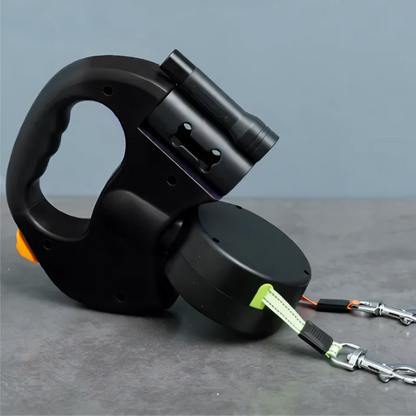 Dual Dog Leash - TangleFree - LED Light & 360° Swivel