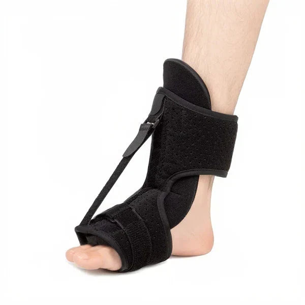 Foot and Ankle Night Splint with Adjustable Dorsal Flexion Strap and Metal Support  Bands