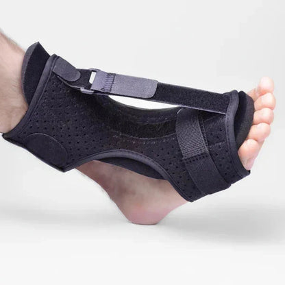 Foot and Ankle Night Splint with Adjustable Dorsal Flexion Strap and Metal Support  Bands