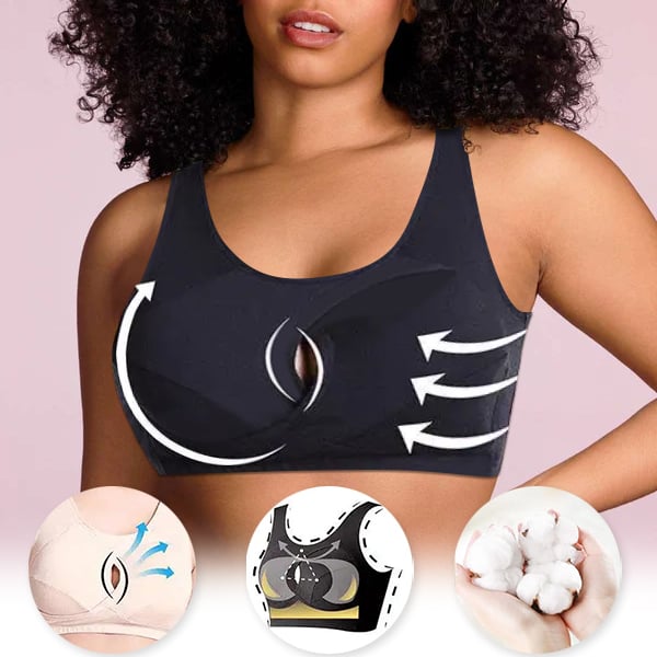 Pure Cotton Instantly Lifts Anti Sagging Wirefree Bra