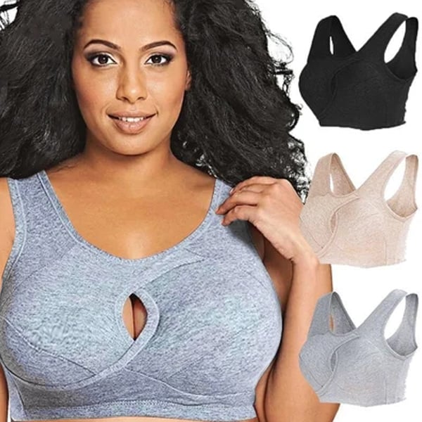 Pure Cotton Instantly Lifts Anti Sagging Wirefree Bra