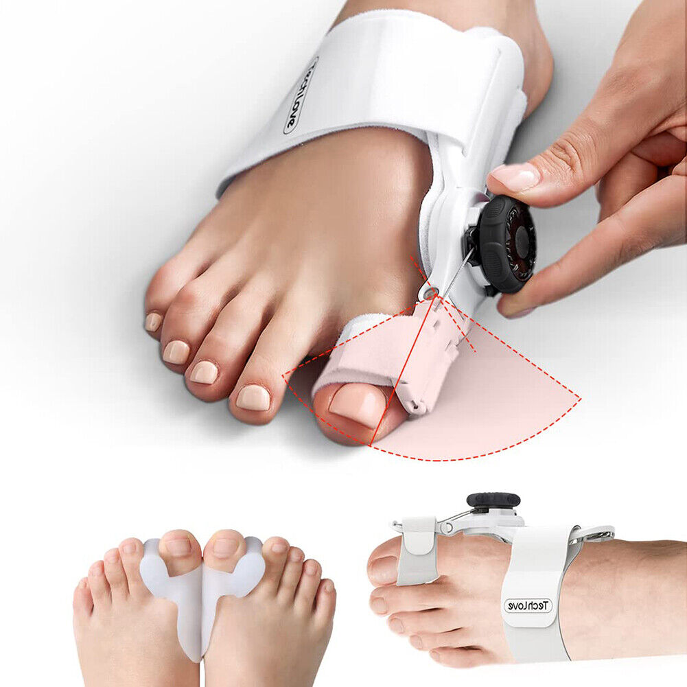 Premium Grade Bunion Toe Splint Straightener Corrector Black