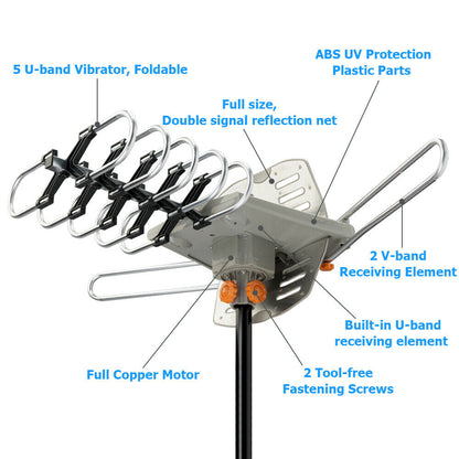 990 Mile Outdoor Hd Tv Antenna Uhf Vhf 4K