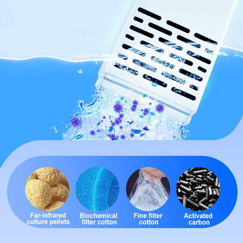 Limited-time offer-Fish Tank 6-in-1 Filter - Filtration, Oxygenation & Water Pumping