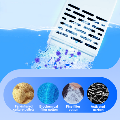 Limited-time offer-Fish Tank 6-in-1 Filter - Filtration, Oxygenation & Water Pumping