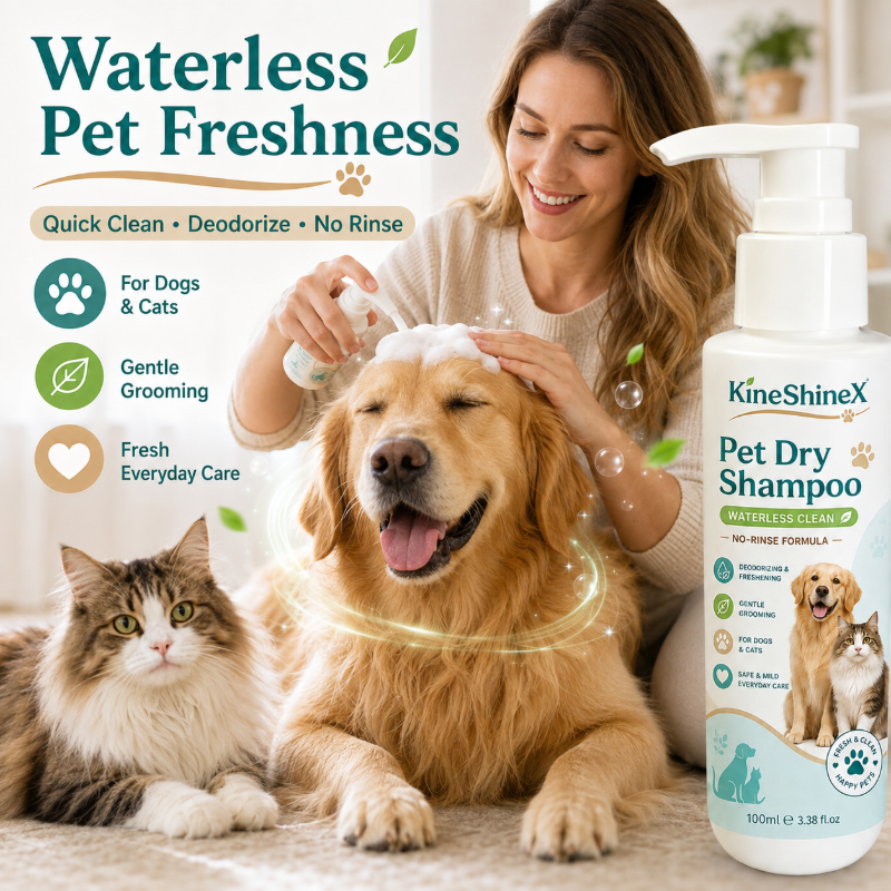 No‑bath pet cleaning foam