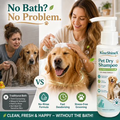 No‑bath pet cleaning foam