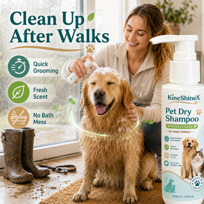 No‑bath pet cleaning foam
