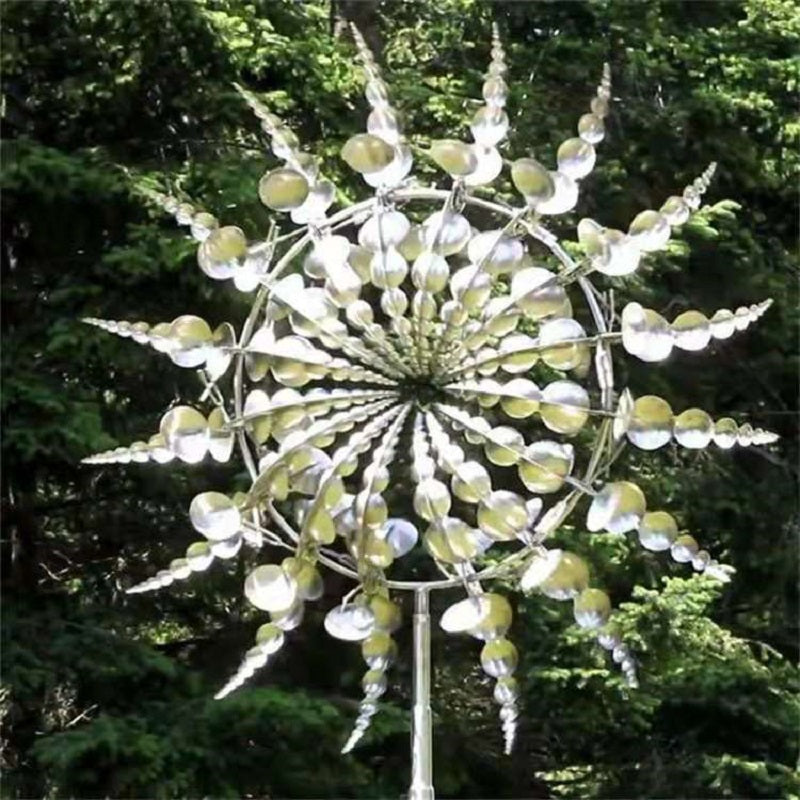 Shirem Magical Metal Windmill Silver / 1 Pc New Anti-Rust Windmill-Kinetic