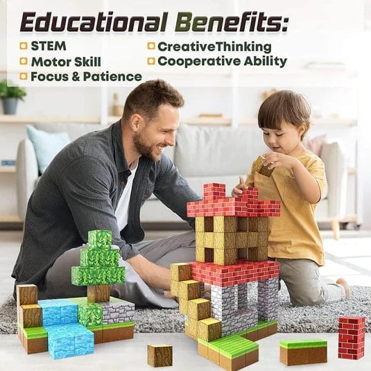 Magnetic Building Cubes – Sensory Toys for Childrens